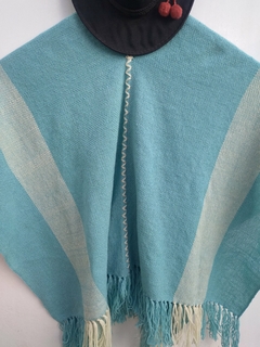Poncho en telar de oveja Argento # 125