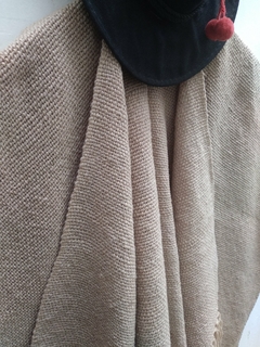 Ruana en lana de Oveja gris vison # 120 - comprar online