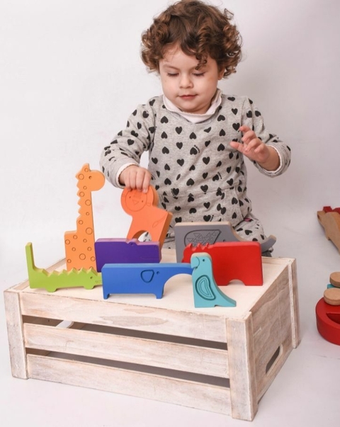 Puzzle Zoo De Madera Rompecabezas Encastre