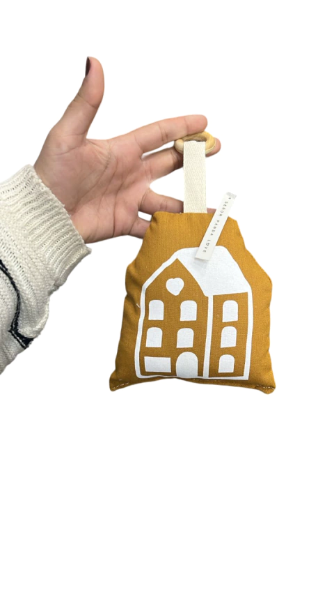 Sonajero De Tussor Para Bebes Blando Tela Montessori