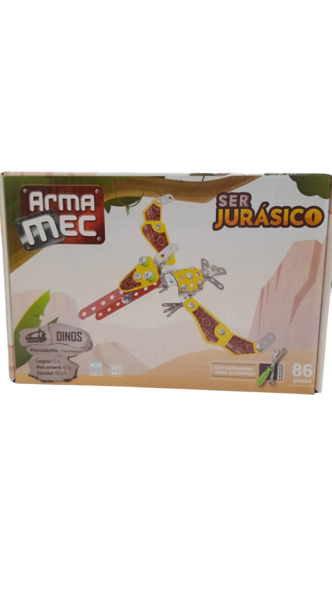 Juego De Construcción, Arma Mec, Ser Jurasico, Dino Pterodactilo 86 piezas + Herramientas Reales - comprar online