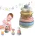 Juego Didactico Para Bebes, Apilando Formas Circulares, Colores Pastel
