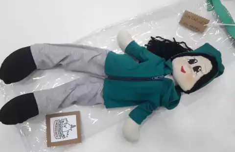 Muñeca de Trapo Tela Patas Largas Grande Artesanal - RAIMUNDO JUGUETES
