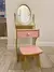 Tocador Infantil Madera Maquillaje Niñas + Silla Banquito en internet