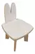 Silla Banco Banquito Madera Nordico Infantil Conejo Niños