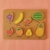 Encastre Con Relieve Madera Frutas y Verduras - comprar online