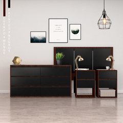 Comoda 120cm 6 Cajones+ Mesas De Luz+ Respaldo De Cama Queen - tienda online