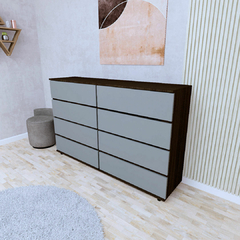 Comoda Cajonera Chifonier 8 Caj 120x96 Oferta Guias De Madera - tienda online