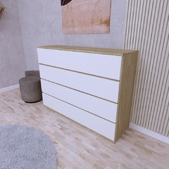 Comoda Cajonera Chifonier 4 Cajones 100x96x40 Armada