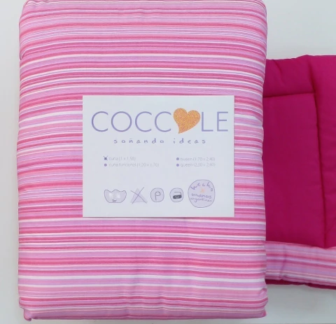 Coccole Acolchado Cuna C/Chichonera Pique S/Bordar (ACOC01CC)