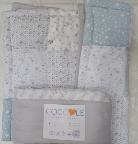 Coccole Acolchado Cuna Func. Pique Patchwork (ACOF03CC)