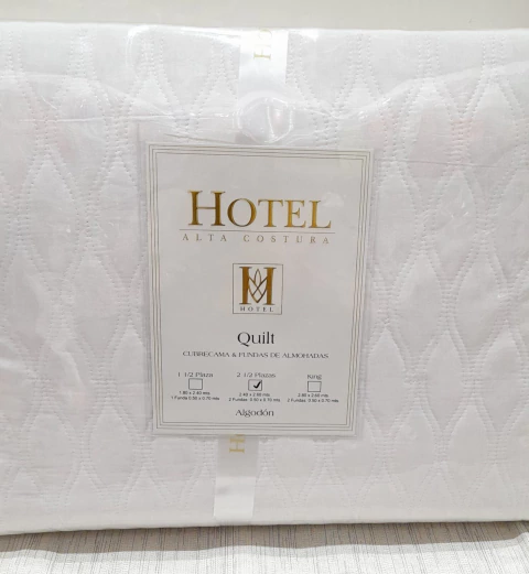 Hotel Cubrecama Quilt C/Fundas 100% Algodon 2½ (CUB200HT)