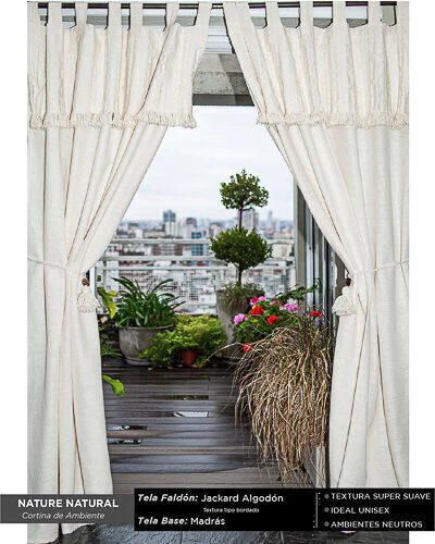 Dina Gerade Cortina Nature Larga (COR1054DG)