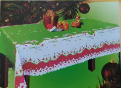 Imagen de Blanco Paris Mantel Navideño 150x250 Raso QBXSD250 (MA250NAV)