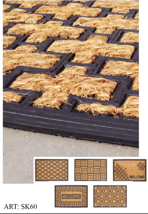 Barak Alfombra Coco Rectangular 3950415 (ALF00BK)