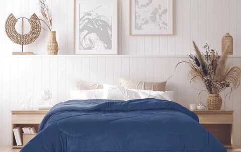 Kavanagh Acolchado Twin Simil Gamuza C/Corderito (ACO105KV)