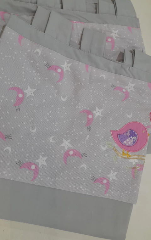 Coccole Cortina Bordada Infantil Batista (COR1502CC)