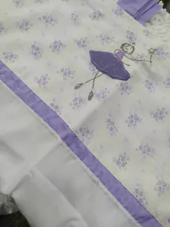 Coccole Cortina Bordada Infantil Batista (COR1502CC) - tienda online