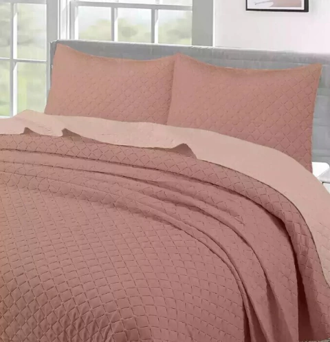 Kavanagh Cubrecama King Bicolor + Fundas (CUBK03KV)