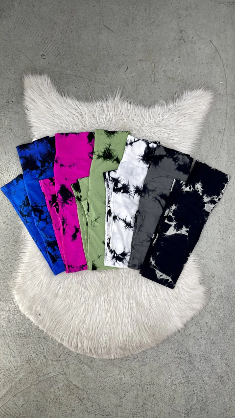 Calça Legging sem flanela Tie Dye