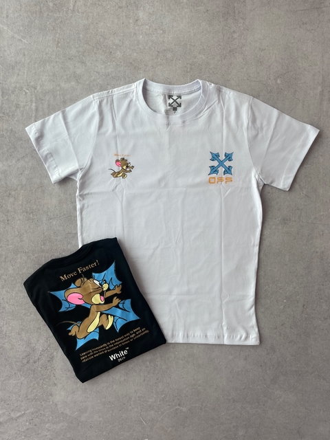Camiseta 100% algodão - Off Jerry