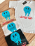 Camiseta 100% algodão - Smile Azul - comprar online