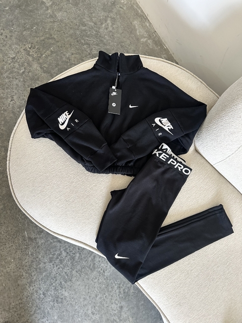 Conjunto cropped de moletom + Legging PRO - comprar online