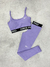 Conjunto Calça Legging + Top Pro Lilás