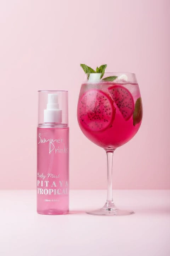 Imagem do KIT SUMMER DRINKS - 3 BODYS MIST 200ml cada - Sacola praia - Chaveiro com espelho - Autoral