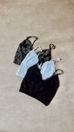 TOP LISSA NEGRO Y NUDE - tienda online