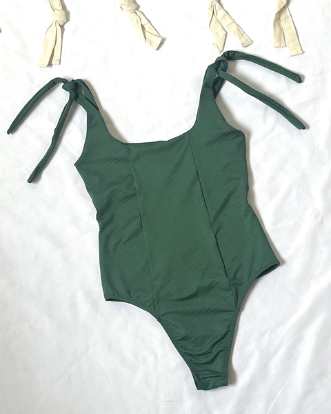 ENTERIZA OLIVIA MOÑO VERDE INGLES