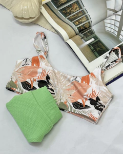 MACEDONIA TROPICAL MENTA- BIKINI (Armalo como quieras) - malaga beachwear