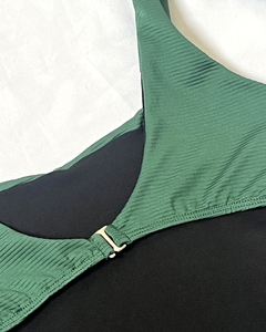 ENTERIZA OLIVIA VERDE INGLES - malaga beachwear