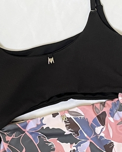 ENTERIZA CLIVIA - NEGRO SELVA ROSA-(Armalo como quieras) - malaga beachwear