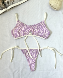 CORPIÑO BARBARA MARACUYA CEBRA - malaga beachwear