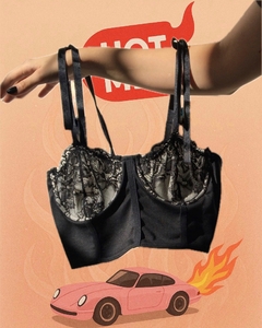 HOT MALAGA - CORSET CLARISSA NEGRO - comprar online