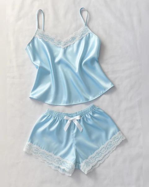 NACAR MUSCULOSA CELESTE - PIJAMA - SET COMPLETO - comprar online