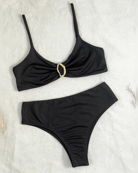 ESMERALDA CELTA ALTA NEGRO AMORFO - BIKINI (Arma tu conjunto) - comprar online