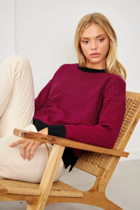 Fucsia y negro