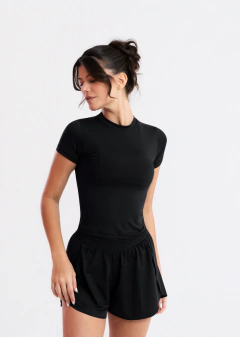 BLUSA DE MANGA MALU PRETO