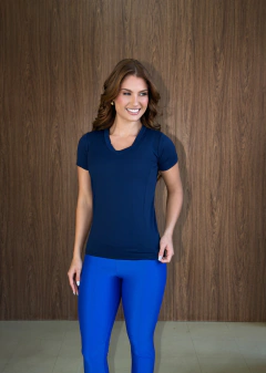 BLUSA FLORA MARINHO - Mariah Fit