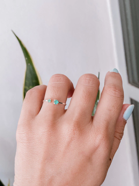 Anel regulável T. Paraíba quadrados na internet