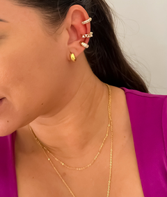 Piercing fake cravejado em zircônia - comprar online