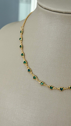 CONJUNTO CORAÇÕES VERDE na internet