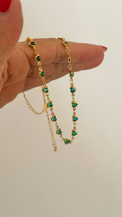 CONJUNTO CORAÇÕES VERDE - comprar online