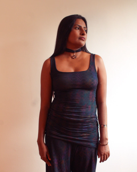 Regata dupla face Boêmia/Marinho - comprar online