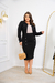 Conjunto blazer e saia preto - comprar online