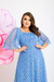 Vestido esmeralda-Azul celeste na internet