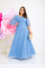 Vestido esmeralda-Azul celeste