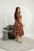 Vestido Eduarda -MARRON
